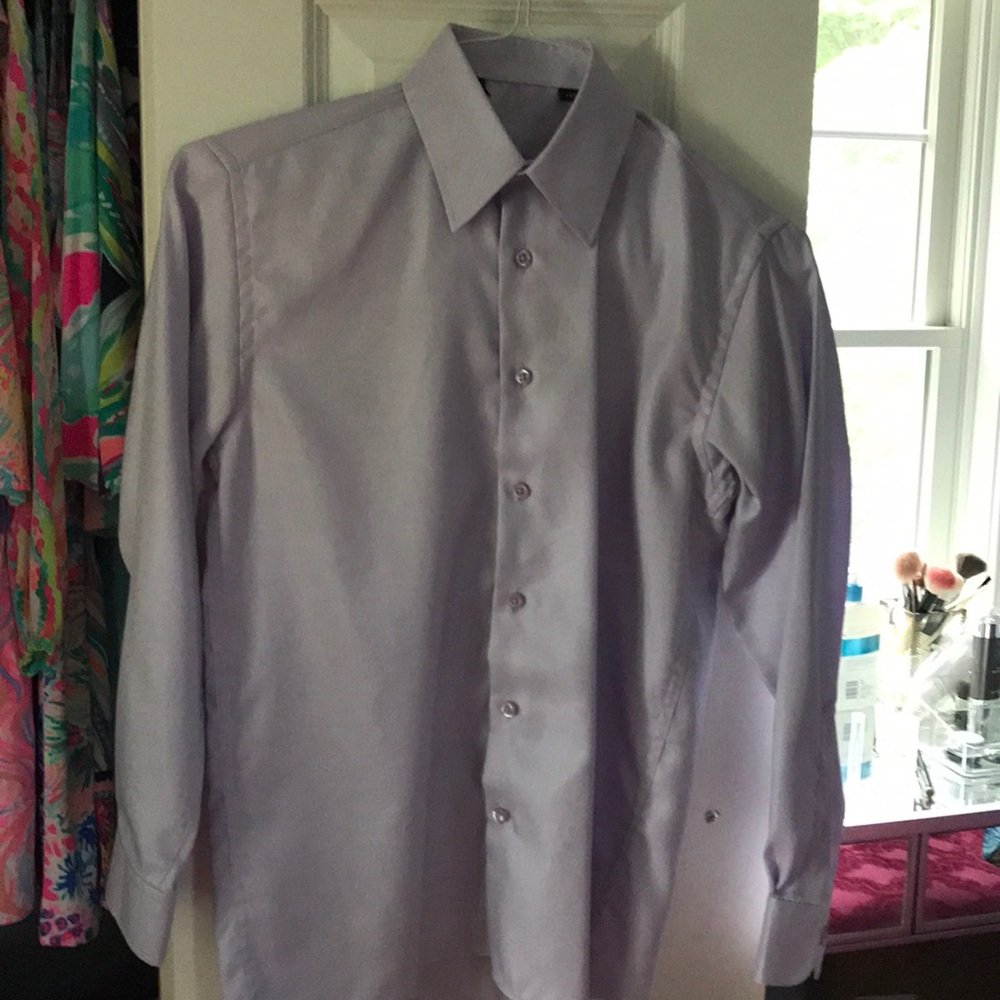 Boy’s Lavender/Grey Dress Shirt